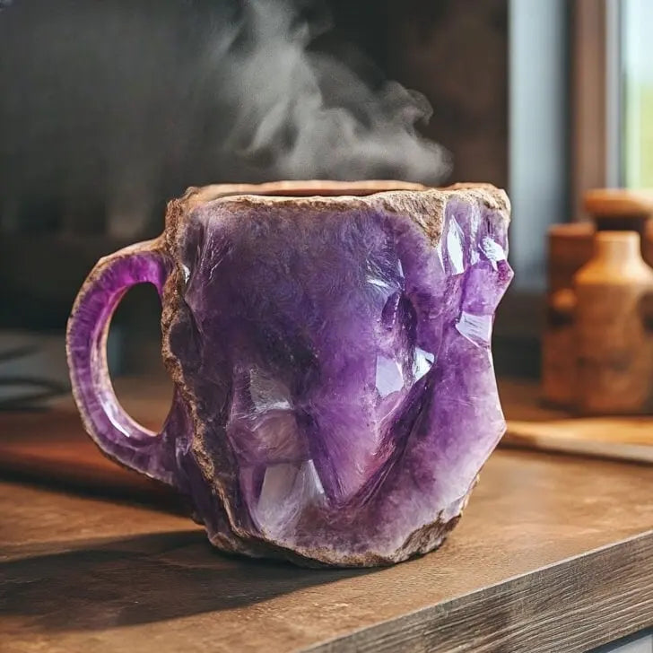 Krystall-infuserte mineral kaffekopper